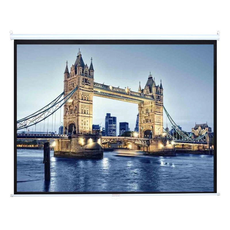 17 Stories Manual Projector Screen Projector Screen, 152cm H x 210cm W