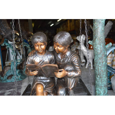 Wildon Home® Laraoun People Copper Garden Statue