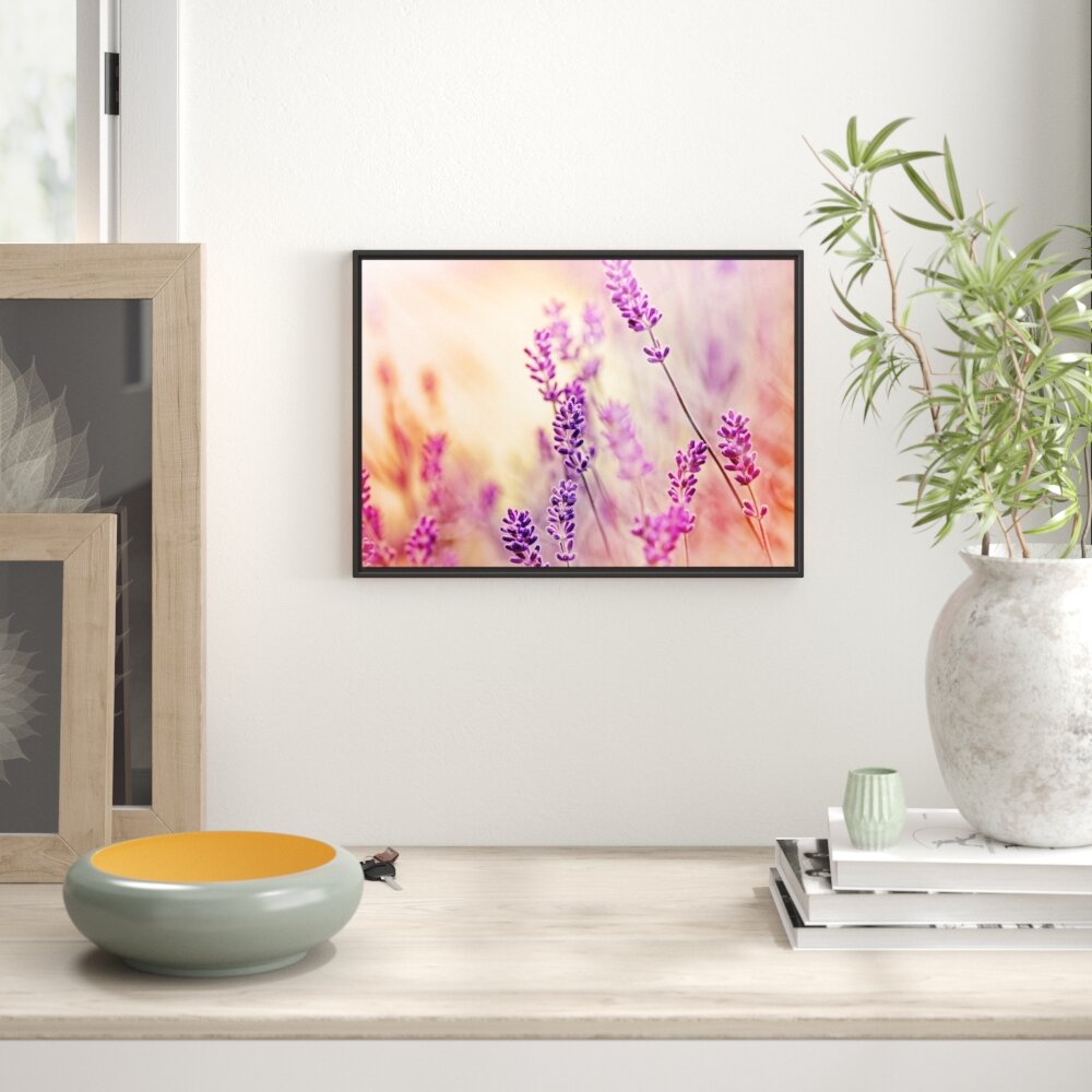 Gerahmtes Wandbild Eleganter Lavendel