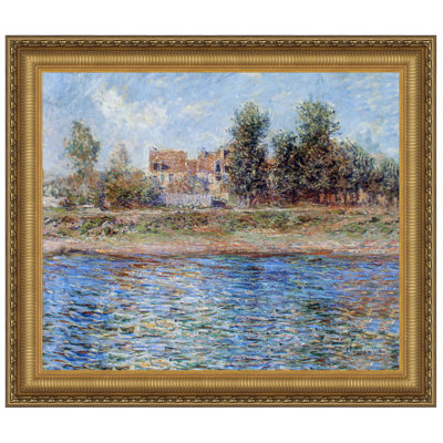 La Berge De La Seine (The Banks of the Seine), 1880 Framed Print on Canvas