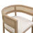 Chassidi Wood And Rattan Upholstered Arm Chairs-1799933781