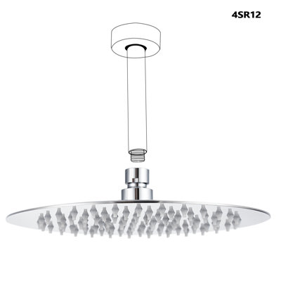 Rain Rain Shower Head 1.8 GPM GPM