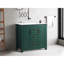 Meuble-lavabo de 36 po avec lavabo en céramique, armoire à 2 portes et tiroirs, fermeture en douceur, installation moderne, tiroirs sous-comptoir, choix élégant