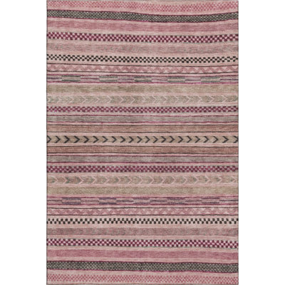 Premium Machine Washable Marasco AMF1625 Stripes Rug