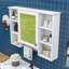 Armoire de toilette murale 3 en 1 avec tablette réglable et porte à fermeture en douceur-278290038