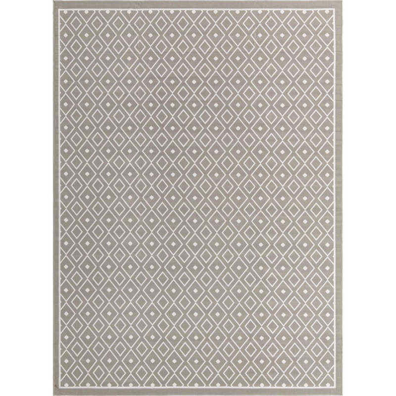 Geometric Indoor / Outdoor Rug, Rectangle 9' x 12'