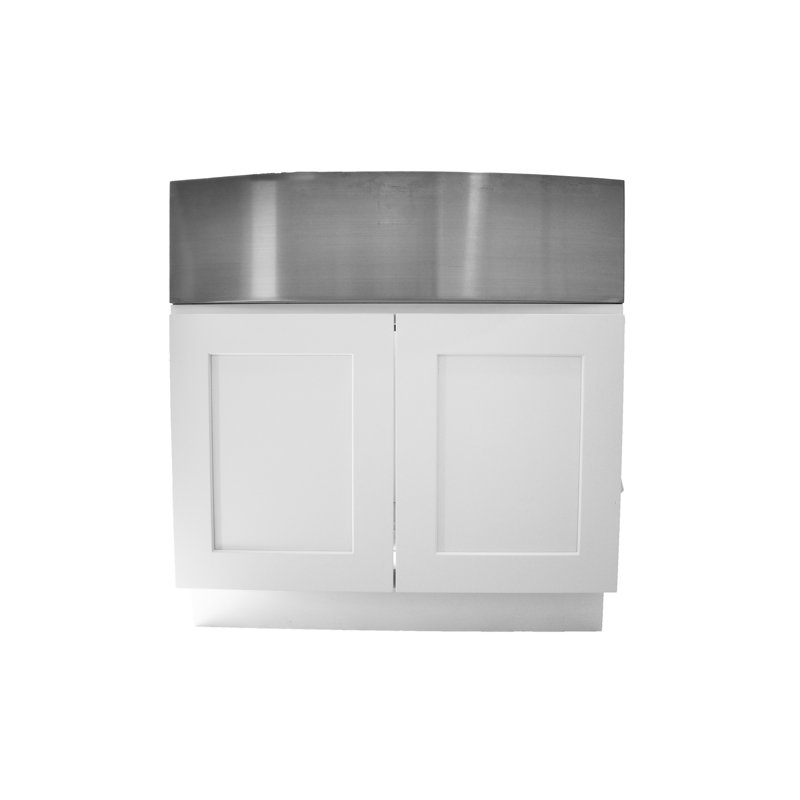 30 Inch Kitchen Farm Sink Base Cabinet - Shaker Style, 25.5" H x 36" W x 25" D
