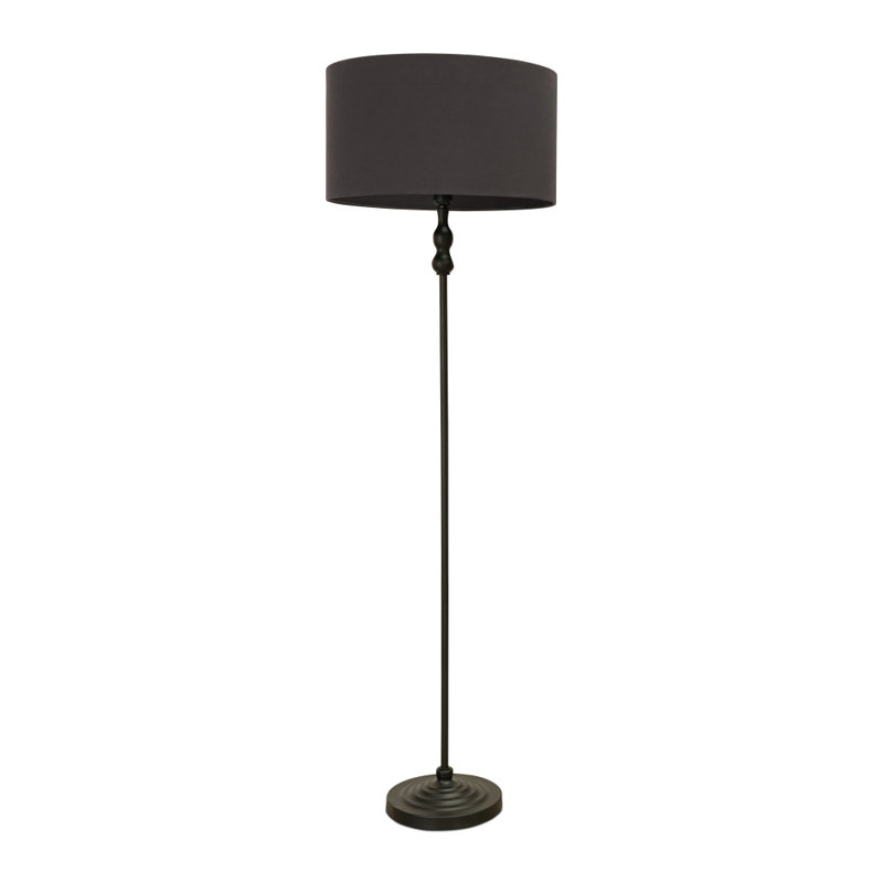 Reselva 151cm Traditional Floor Lamp, Black, Charcoal