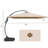 Kappel 10 x 13 Ft Rectangular Tilt Adjustable Curved Cantilever Umbrella with Base-1855523087