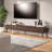 Walnut Veneer TV Stand with Four Drawers-100662662