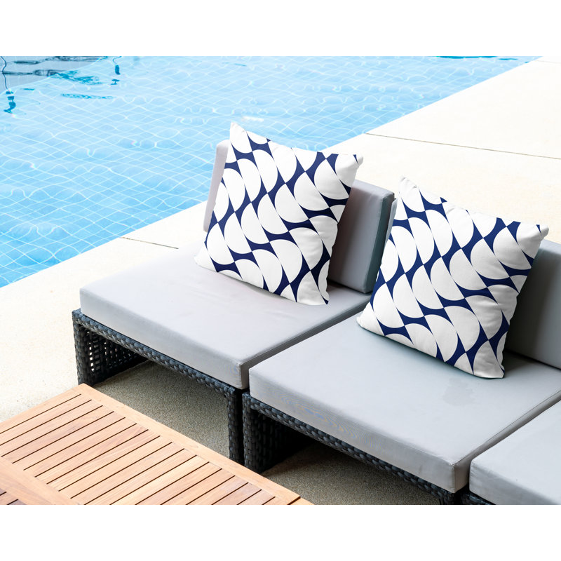 Coussin Piers, L 17 po x H 17 po, Bleu marine