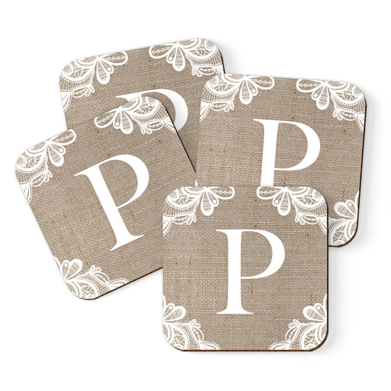 Sous-verres Café à monogramme, P