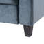 Canapé modulaire polyvalent en velours 3 pour la maison - bleu gris, coussins confortables, détachables, conception compacte, magnifique canapé 3, bureau-121095187-121095188-121095189