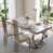 White Silver Table Set for 4