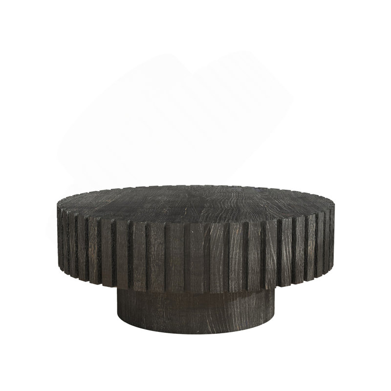 Natural wood Coffee Table, Black
