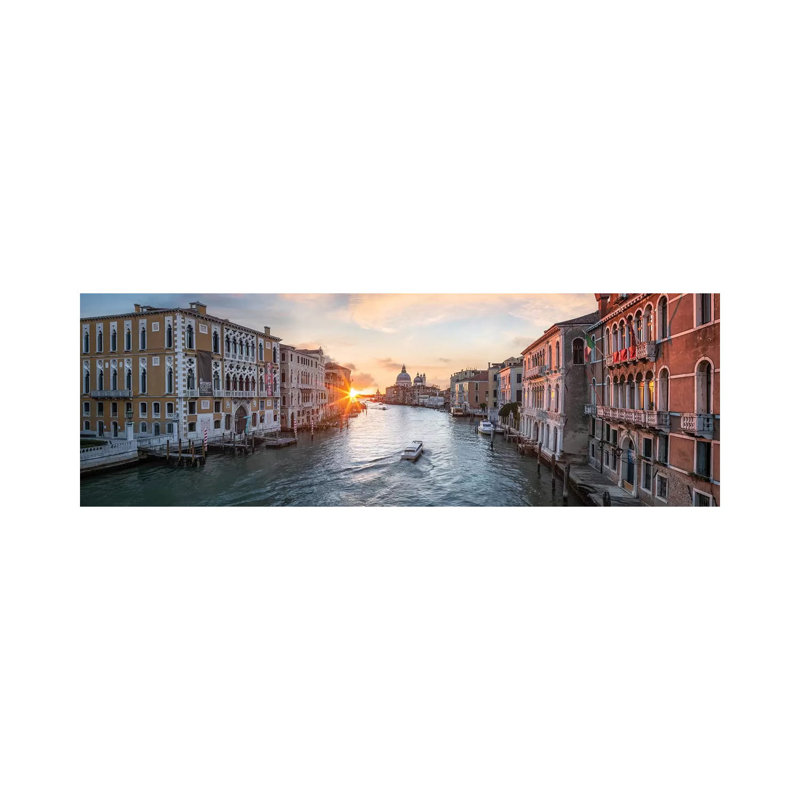 Grand Canal, Venice II by Jan Becke - Wrapped Canvas Panoramic Gallery-Wrapped Canvas Giclée, 30.48 cm H x 91.44 cm W