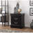 Louis Black Finish Philippe III Nightstand-1137834019