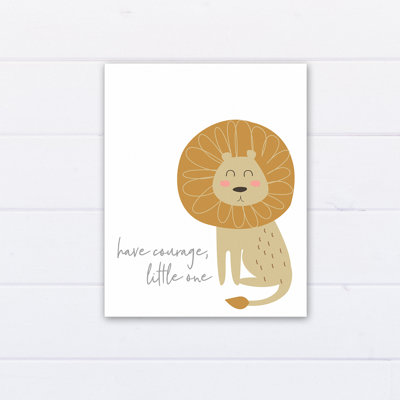 « courageous lion », art sur toile