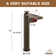Spot-Free single-handle Bathroom Vessel Sink Faucet with Pop-Up Drain, in Brown Bronze