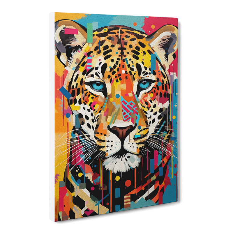 Leopard Constructivism - No Frame Print, 76cm H x 50cm W x 3cm D