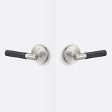 Aspra Round Privacy Rosette, Knurled Grip