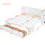 Lit en blanc avec fente et grand tiroir d'armoire peu encombrant-4827180-4827181
