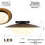 Haines Glass LED Flush Mount-925535984