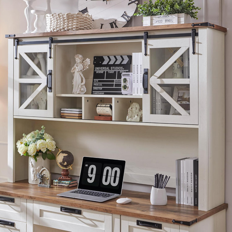 Bureau 42 po Farmhouse, Blanc antique