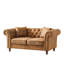 Canapé en tissu 66 po Chesterfield ‌Tech, canapé à accoudoirs roulés en tissu High-Tech, canapé rembourré de style Mid-Century, canapé 2 places pour salon, bureau, appartement-1759498242