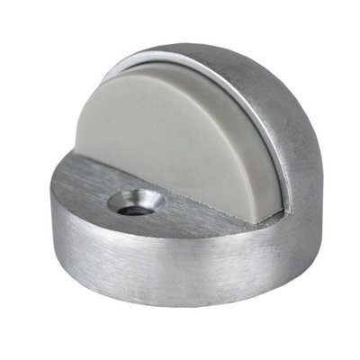 Brushed Chrome High Dome Floor Mounted Door Stop