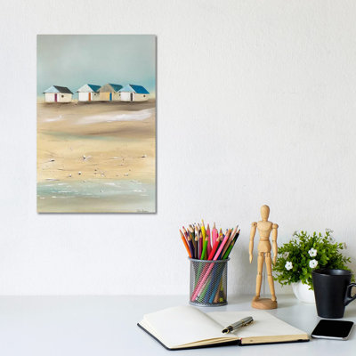 Beach Cabins IV by Jean Jauneau - Wrapped Canvas Gallery-Wrapped Canvas Giclée