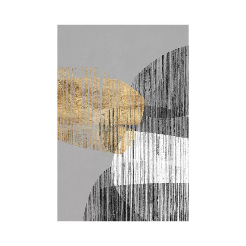 Reproduction d’art graphique « adjacentes Shapes I » par Jennifer Goldberger, Toile tendue, H 12 po x l 8 po x P 0,75 po