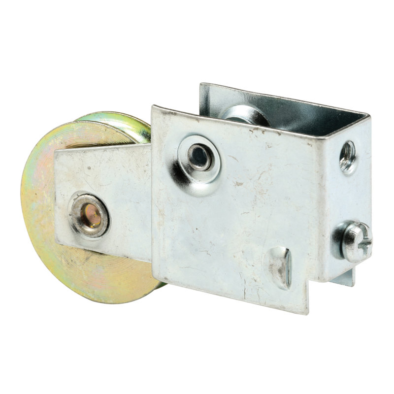 Ensemble de rouleau de porte coulissante en acier de 1-1 / 2 po à roulement à billes (paquet simple)
