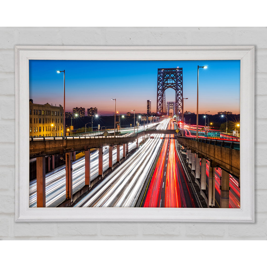 George Washington Bridge - Einzelner Bilderrahmen Kunstdrucke