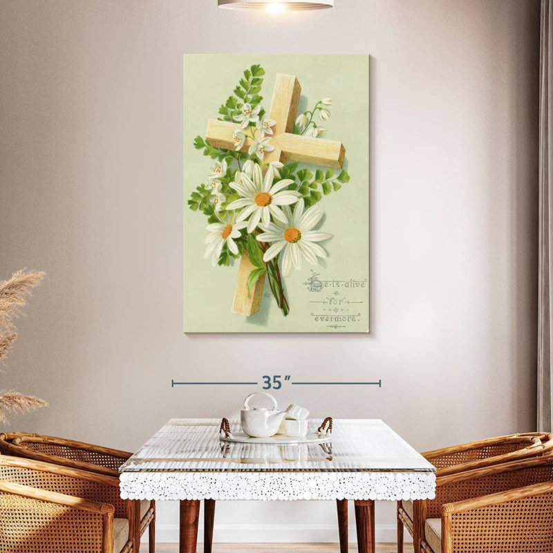 Adella Easter Card Cross, 48" H x 32" W