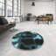 Tapis à motifs bleu marine / noir-1730281655