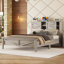Lit plateforme Farmhouse avec porte de grange coulissante double-356374436-356374437
