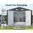 Guardian Shelter Series AMERLIFE Galvanized Steel Storage Shed with Windows Hinged Double Doors-119749157
