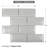 Peckover 12" x 12" Glass Subway Wall