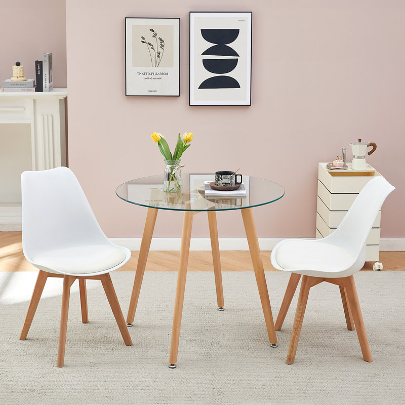 Saco 2 - Person Dining Set, 74"H x 80"L x 80"W