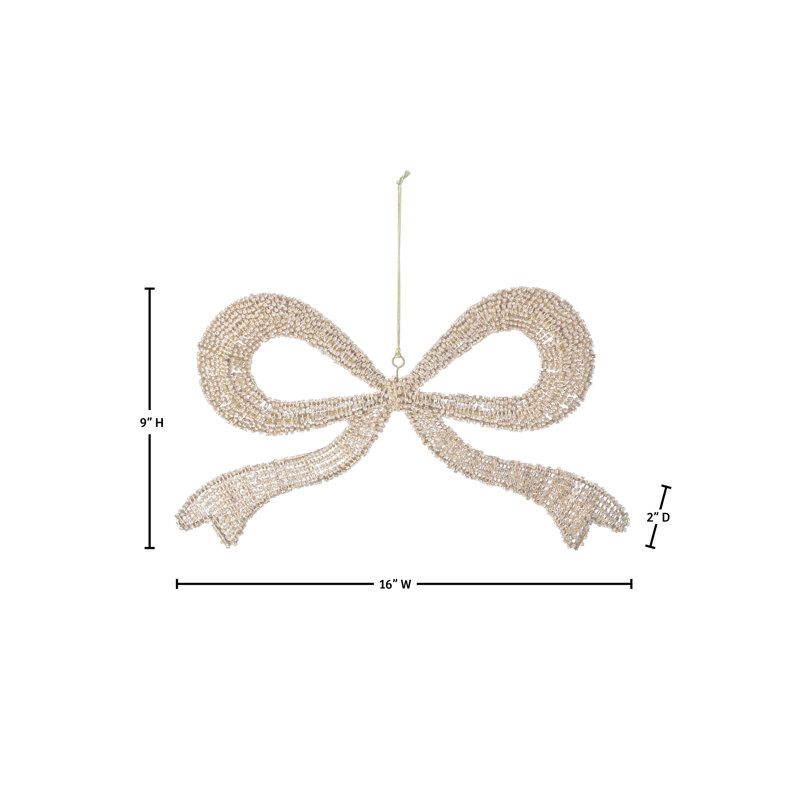 Arc-cadeau 16 po Jewel Wire, Doré