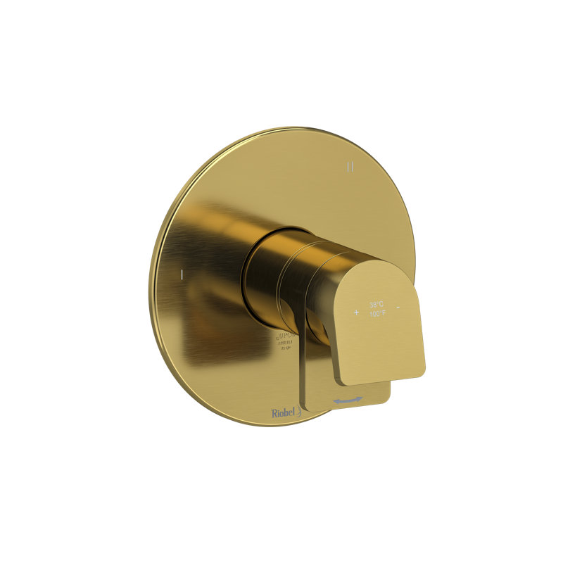Garniture thermo-équilibrée 1/2 "avec 3 fonctions Ode, Or brossé