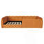 Lit double tapissier sur pied-826845531