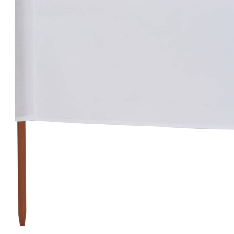 Caffin Folding Room Divider, White, 6