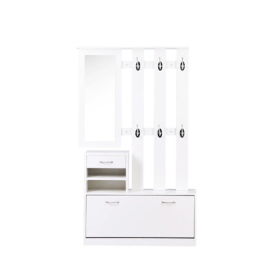Combination Model Gate Cabinet With Shoe Cabinet+Hang Shelf+ Mirror