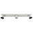 Oceanic, 2-in-1 Flat & Tile-in Cover, 36” Linear Shower Drain, Base and Grate Made of Marine-Grade Stainless Steel 316, Satin Finish, Kit Includes: Hair Strainer, Key, Leveling feet.-114906931