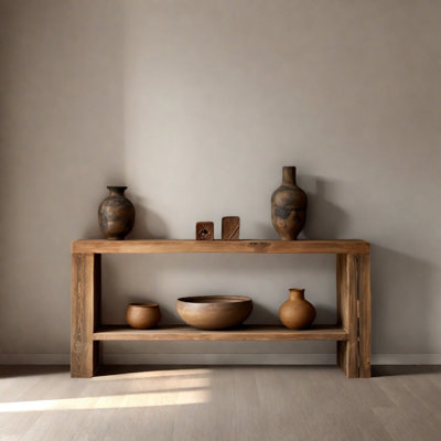 Retro Minimalist Console Table