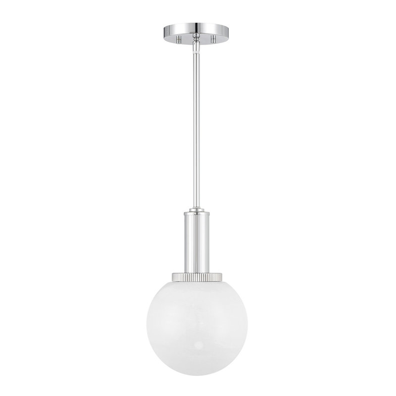Luminaire en chrome 1 lumière Meridian, Chrome chrome