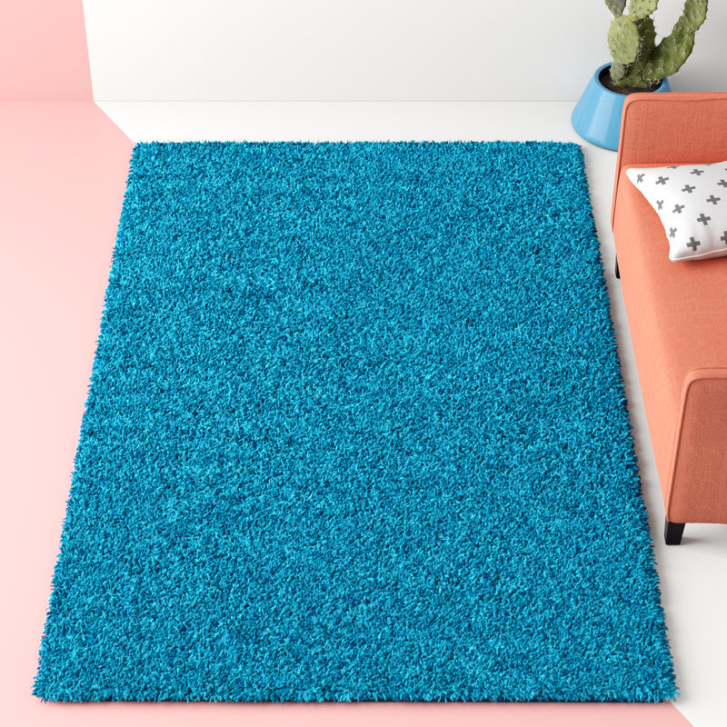 Tapis turquoise Angeline, Rectangle 10 pi x 13 pi 1 po