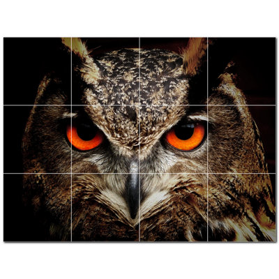 Murale décorative en céramique 4,25 po x 4,25 po